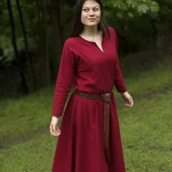 Epic Armoury Basic Kleid, Dunkelrot / Braun -Angebote Wikinger Kleidung Store basic kleid dunkelrot braun 2