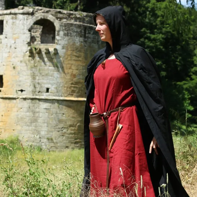 Leonardo Carbone Baumwolle Mantel, Schwarz 2 Leonardo Carbone Baumwolle Mantel, Schwarz – Bild 2