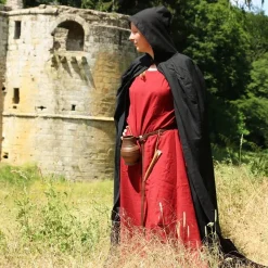 Leonardo Carbone Baumwolle Mantel, Schwarz 8 Leonardo Carbone Baumwolle Mantel, Schwarz -Angebote Wikinger Kleidung Store baumwolle mantel schwarz 2