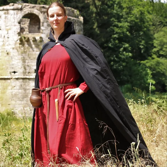 Leonardo Carbone Baumwolle Mantel, Schwarz 6 Leonardo Carbone Baumwolle Mantel, Schwarz – Bild 6