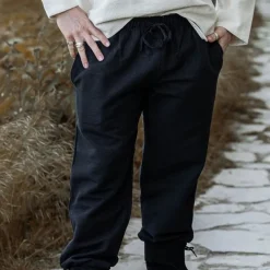 Leonardo Carbone Baumwollhose, Schwarz