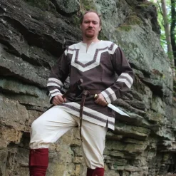 Leonardo Carbone Beinwickel Hredulf, Rot -Angebote Wikinger Kleidung Store beinwickel hredulf rot 3