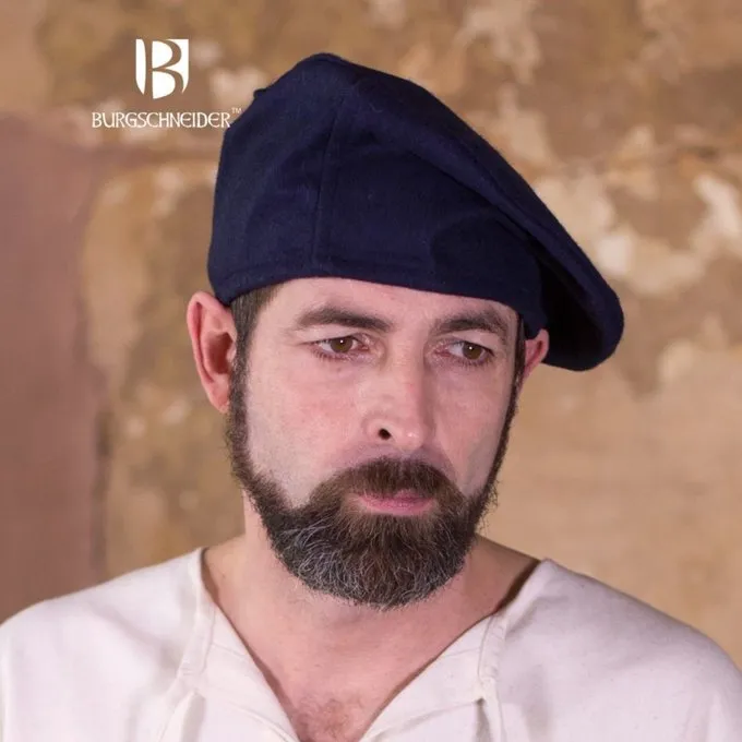 Burgschneider Beret Harald Wolle, Blau 2 Burgschneider Beret Harald Wolle, Blau – Bild 2