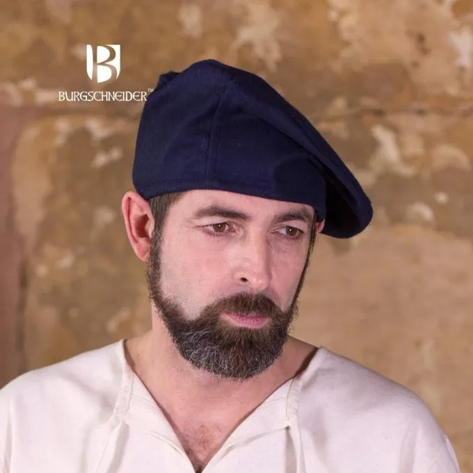 Burgschneider Beret Harald Wolle, Blau 1 Burgschneider Beret Harald Wolle, Blau