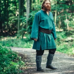 Leonardo Carbone Bestickte Tunika Thorgrim, Grün