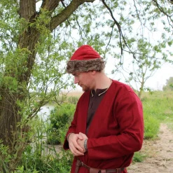 Leonardo Carbone Birka Wikingerhut, Rot -Angebote Wikinger Kleidung Store birka wikingerhut rot 4