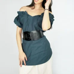 Leonardo Carbone Bluse Morgause, Schwarz -Angebote Wikinger Kleidung Store bluse morgause schwarz 3