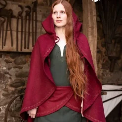 Burgschneider Cape Affra Wolle, Rot