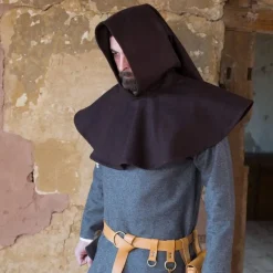 Burgschneider Chaperon Cucullus (braun) -Angebote Wikinger Kleidung Store chaperon cucullus braun 3