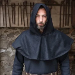 Burgschneider Chaperon Cucullus (schwarz) -Angebote Wikinger Kleidung Store chaperon cucullus schwarz 2