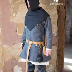 Burgschneider Chaperon Fischgrät-Motiv Knud, Schwarz Grau