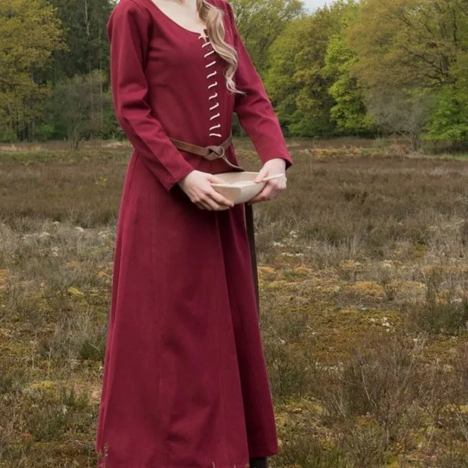 Cotehardie Christina, Weinrot 3 Cotehardie Christina, Weinrot – Bild 3