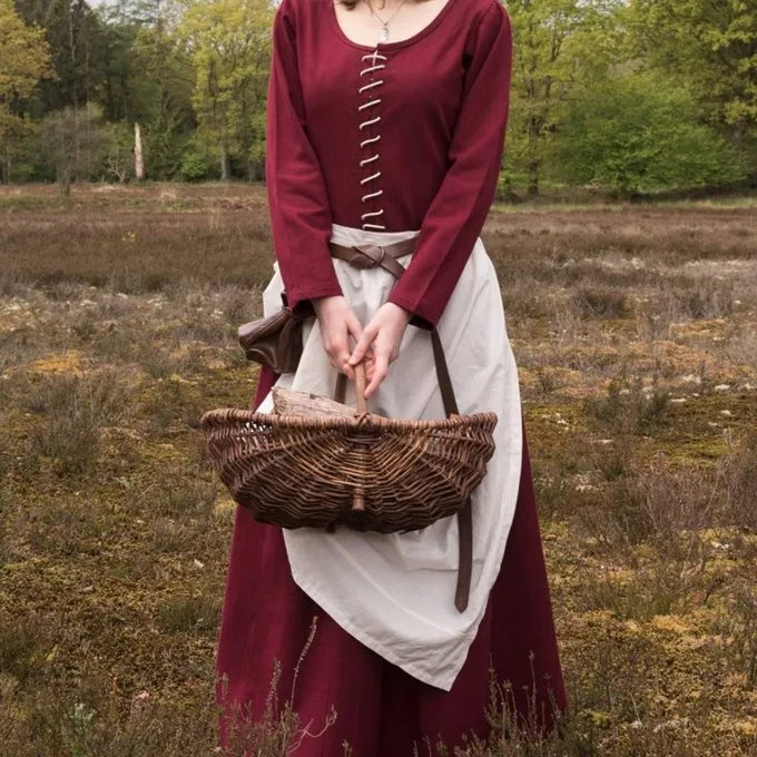 Cotehardie Christina, Weinrot 5 Cotehardie Christina, Weinrot – Bild 5