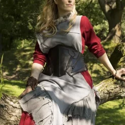 Epic Armoury Dark Elf Schwarz / Braun Leder-Korsett