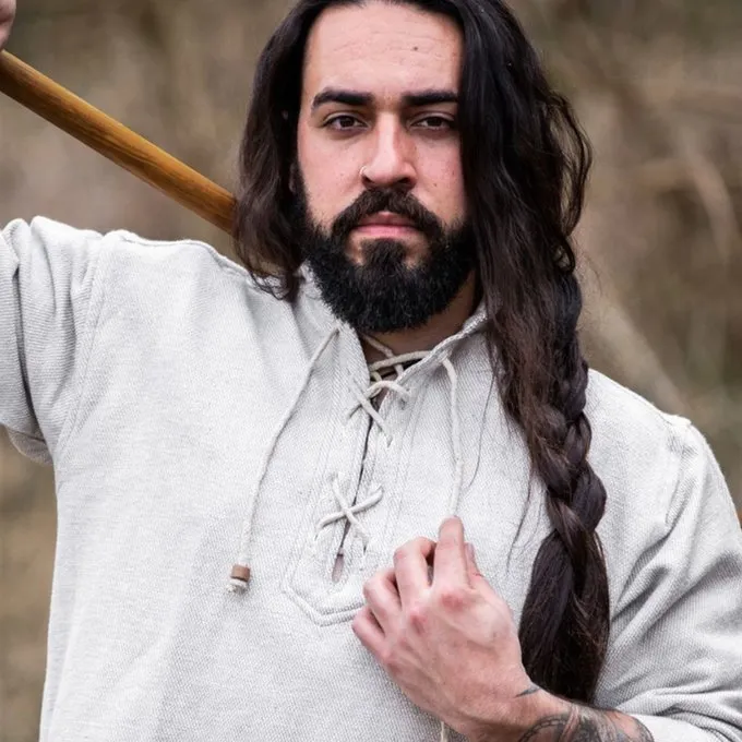 Leonardo Carbone Dickes Baumwollhemd, Grau 3 Leonardo Carbone Dickes Baumwollhemd, Grau – Bild 3