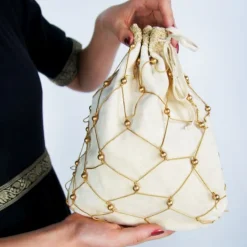 Leonardo Carbone Edler Beutel, Weiß -Angebote Wikinger Kleidung Store edler beutel weiss 2