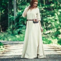 Leonardo Carbone (Früh-) Mittelalterkleid Brida, Natur -Angebote Wikinger Kleidung Store frueh mittelalterkleid brida natur 1