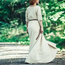 Leonardo Carbone (Früh-) Mittelalterkleid Brida, Natur -Angebote Wikinger Kleidung Store frueh mittelalterkleid brida natur 4