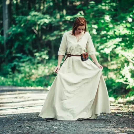 Leonardo Carbone (Früh-) Mittelalterkleid Brida, Natur -Angebote Wikinger Kleidung Store frueh mittelalterkleid brida natur
