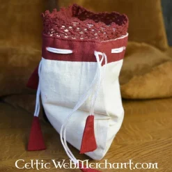 Leonardo Carbone Geldbeutel Lynette, Rot-weiß -Angebote Wikinger Kleidung Store geldbeutel lynette rot weiss 2