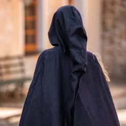 Leonardo Carbone Gestickte Mantel Damia, Blau -Angebote Wikinger Kleidung Store gestickte mantel damia blau 4