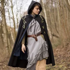 Epic Armoury Gestickte Mantel Terra, Schwarz