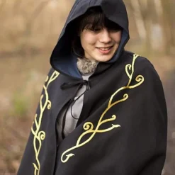 Epic Armoury Gestickte Mantel Terra, Schwarz 11 Epic Armoury Gestickte Mantel Terra, Schwarz -Angebote Wikinger Kleidung Store gestickte mantel terra schwarz 5