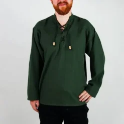 Leonardo Carbone Gewebtes Hemd, Rot -Angebote Wikinger Kleidung Store gewebtes hemd rot 2