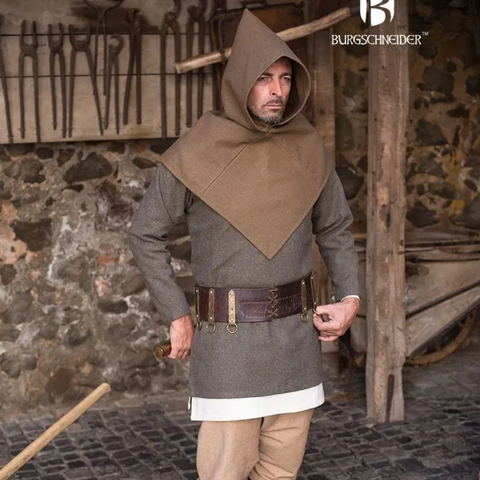 Burgschneider Gugel Skjoldehamm, Wolle, Herbstgrün 2 Burgschneider Gugel Skjoldehamm, Wolle, Herbstgrün – Bild 2