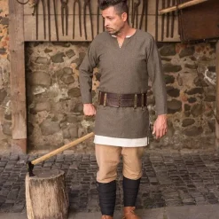 Burgschneider Herringbone Tunika Tyr, Oliv Grau