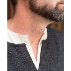 Burgschneider Herringbone Tunika Tyr, Schwarz -Angebote Wikinger Kleidung Store herringbone tunika tyr schwarz 2