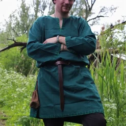 Leonardo Carbone Historische Tunika Mit Authentischem Futter, Grün 10 Leonardo Carbone Historische Tunika Mit Authentischem Futter, Grün -Angebote Wikinger Kleidung Store historische tunika mit authentischem futter gruen 4