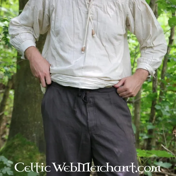 Leonardo Carbone Hose Mit Knöpfen, Schwarz 2 Leonardo Carbone Hose Mit Knöpfen, Schwarz – Bild 2