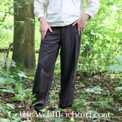 Leonardo Carbone Hose Mit Knöpfen, Schwarz 8 Leonardo Carbone Hose Mit Knöpfen, Schwarz -Angebote Wikinger Kleidung Store hose mit knoepfen schwarz 2