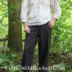 Leonardo Carbone Hose Mit Knöpfen, Schwarz 9 Leonardo Carbone Hose Mit Knöpfen, Schwarz -Angebote Wikinger Kleidung Store hose mit knoepfen schwarz 3