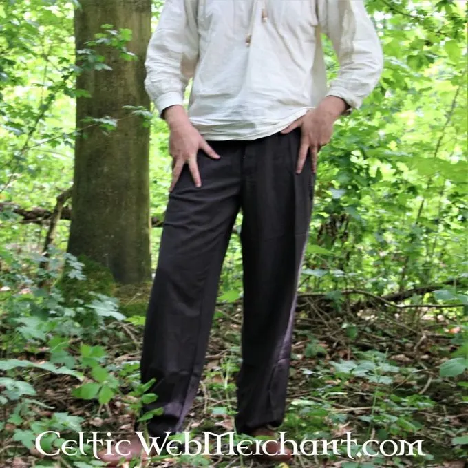 Leonardo Carbone Hose Mit Knöpfen, Schwarz 1 Leonardo Carbone Hose Mit Knöpfen, Schwarz