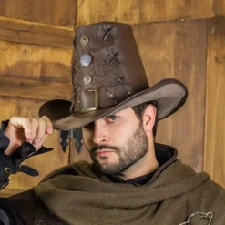 Rawblade Johann Witch Hunter Hat, Deluxe, Brown
