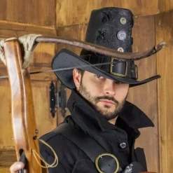 Rawblade Johann Witch Hunter Hut, Deluxe, Schwarz -Angebote Wikinger Kleidung Store johann witch hunter hut deluxe schwarz 2
