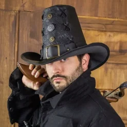 Rawblade Johann Witch Hunter Hut, Deluxe, Schwarz