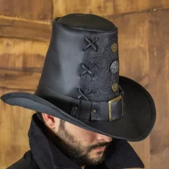 Rawblade Johann Witch Hunter Hut, Deluxe, Schwarz -Angebote Wikinger Kleidung Store johann witch hunter hut deluxe schwarz 4