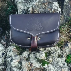 Leonardo Carbone Keltische Tasche Triquetra, Braun