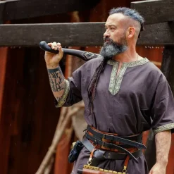 Angebote Wikinger Kleidung Store -Angebote Wikinger Kleidung Store keltische tunika kurze aermel dunkelbraun 1