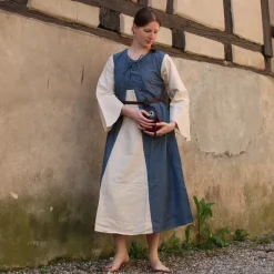 Leonardo Carbone Kleid Belle, Hellblau-creme -Angebote Wikinger Kleidung Store kleid belle hellblau creme 2