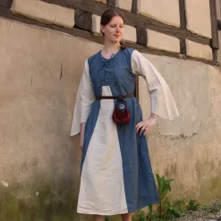 Leonardo Carbone Kleid Belle, Hellblau-creme