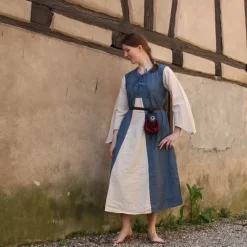 Leonardo Carbone Kleid Belle, Hellblau-creme -Angebote Wikinger Kleidung Store kleid belle hellblau creme 3