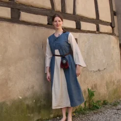 Leonardo Carbone Kleid Belle, Hellblau-creme -Angebote Wikinger Kleidung Store kleid belle hellblau creme 4