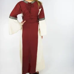 Leonardo Carbone Kleid Cleena Creme-rot 9 Leonardo Carbone Kleid Cleena Creme-rot -Angebote Wikinger Kleidung Store kleid cleena creme rot 3