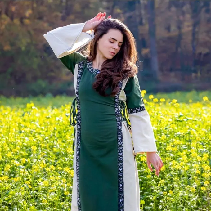 Leonardo Carbone Kleid Cleena Grün-weiß 2 Leonardo Carbone Kleid Cleena Grün-weiß – Bild 2