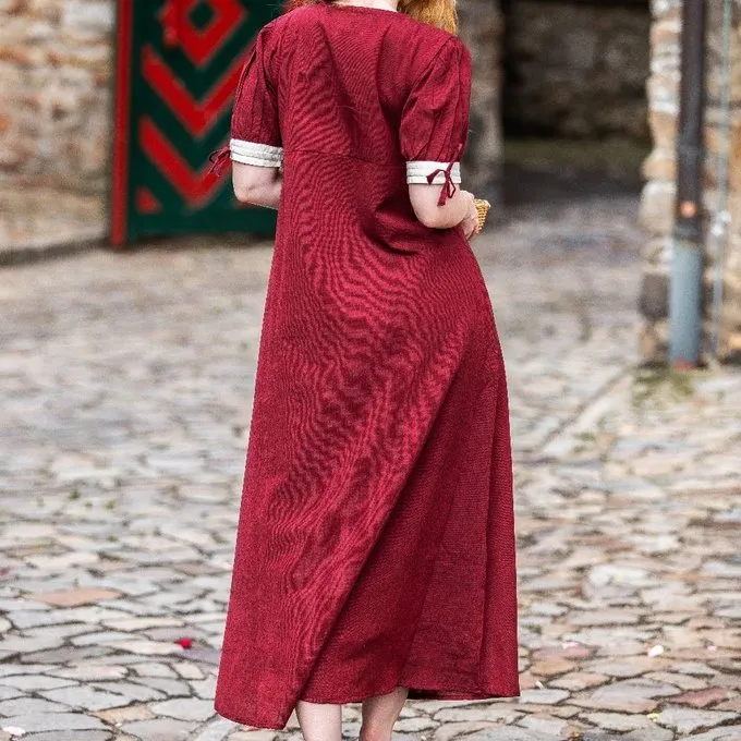 Leonardo Carbone Kleid Des Mädchens Nina, Rot 4 Leonardo Carbone Kleid Des Mädchens Nina, Rot – Bild 4