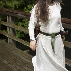 Epic Armoury Kleid Morgaine, Weiß -Angebote Wikinger Kleidung Store kleid morgaine weiss 3